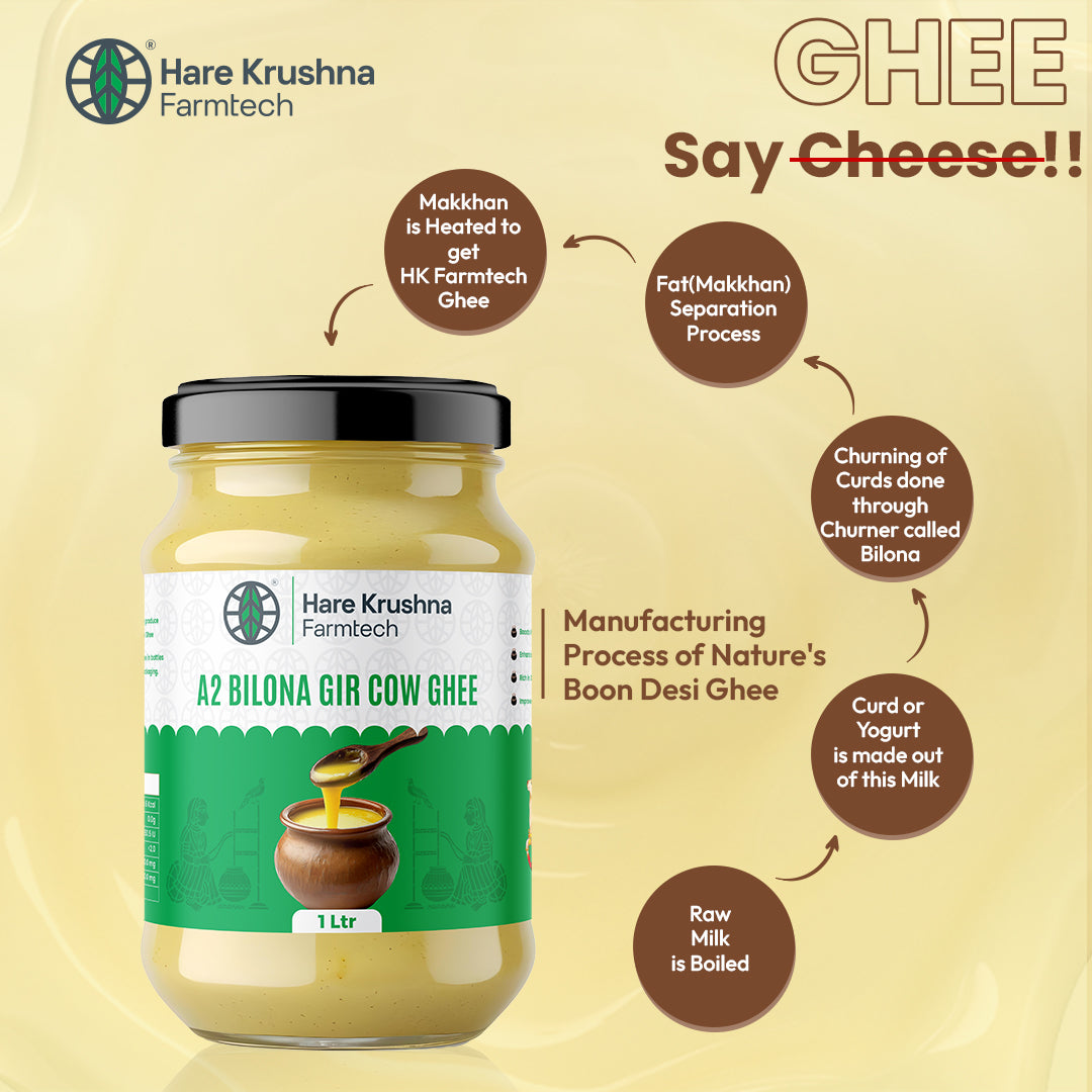 Pure Desi Bilona Gir Cow A2 Ghee